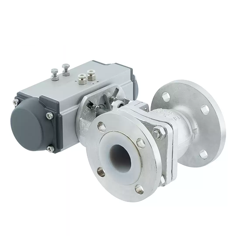 Pneumatic PFA Lined Stainless Steel Ball Valve